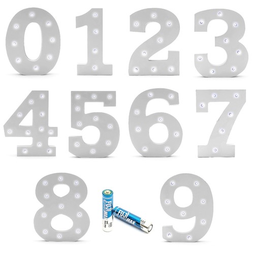 16cm led light - number, 0