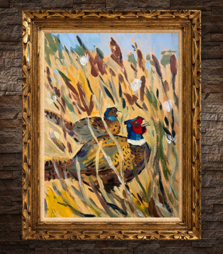 Pheasant painting original - painting,