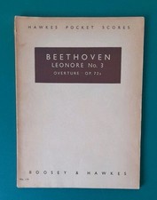 Beethoven Leonore No. 3 Overture Op.72a Hawkes Pocket Score 119 with Analysis & 