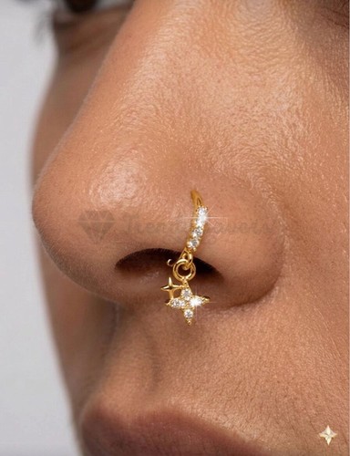925 sterling silver - cz, star