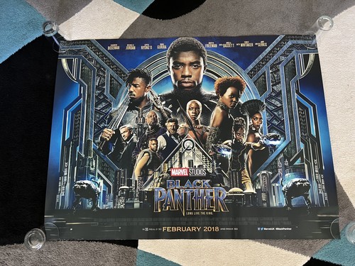 Black panther 2018 quad - black,