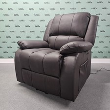 CareCo Chocolate Leather MaxiComfort Oasis Rise Recliner