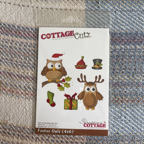 Cottage cutz dies festive owls - dies,