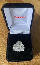 Cunard Pin Badge In Case