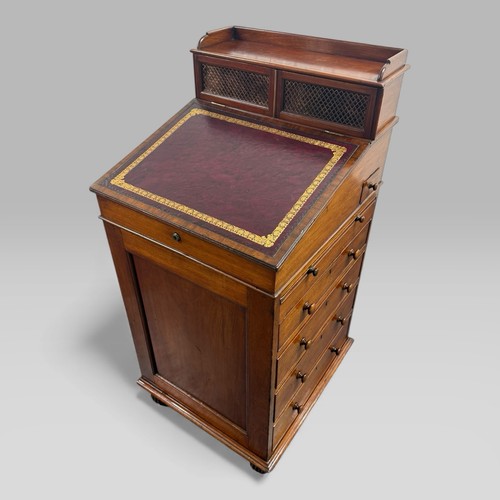 Antique mahogany davenport - antique,