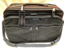 SAMSONITE BUSINESS HOLIDAY BLACK TRAVEL BAG LUGGAGE CASE & SHOULDER STRAP VGC