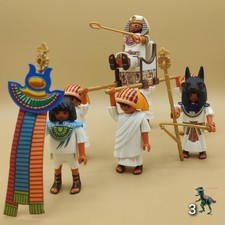 Playmobil retinue of the Pharaoh of Egypt - Nubian slave - Anubis priest -...