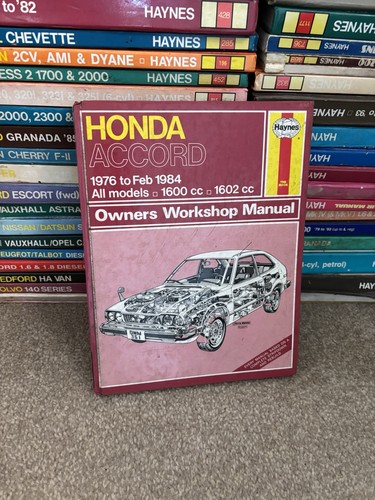 Haynes honda accord - honda, 1976