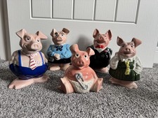 Wade Natwest Pigs Full Set Vintage Collectable piggy banks