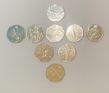 Olympic 50p coins set - olympic,