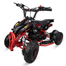 50cc Petrol Kids Red Mini Quad Bike 2 Stroke Petrol Quad ATV Off Road