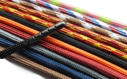 Metal tipped round shoelaces - tipped,