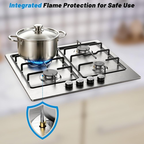 Hobsir built gas hob 4 - in,