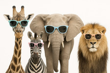 Safari Animal Lineup Wearing