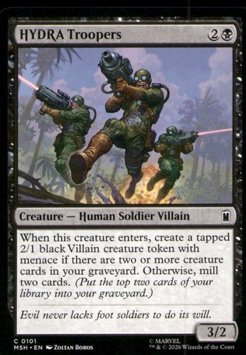 Hydra troopers marvel super - troopers, c