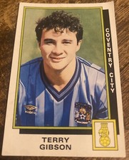Panini Football 86 - # 84 - TERRY GIBSON - Coventry City Sticker