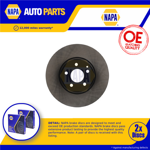 Brake discs pair vented - 2x,