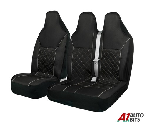Black quilted grey piping - piping, 2+1