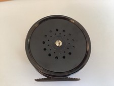 Rare Black Hardy Perfect Wide Spool Salmon Fly Reel 3 3/4” Serviced, Ready To Go