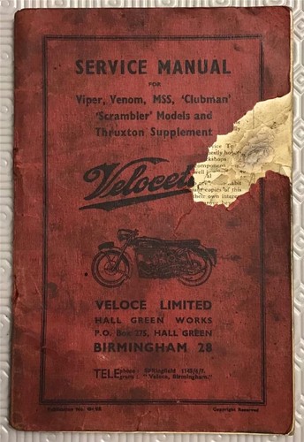 Velocette motorcycle owners - velocette,