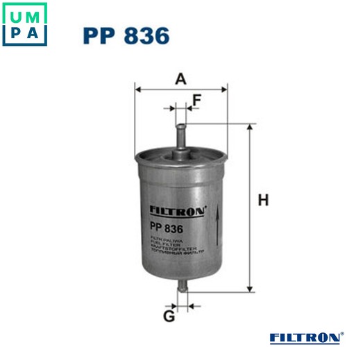 Fuel filter 836 for - fuel,