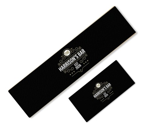 Personalised bar runner with - personalised,