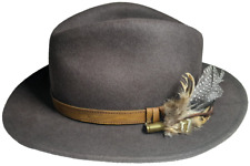 Vintage Brown Wool Felt Hand