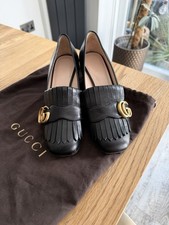 Auth Gucci GG Marmont Fringe