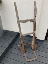 Vintage wooden Sack Barrow / Porter Trolley 