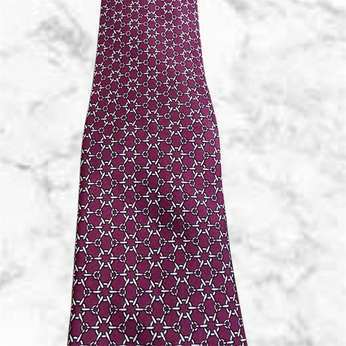 Hermes geometric pattern tie - pattern,