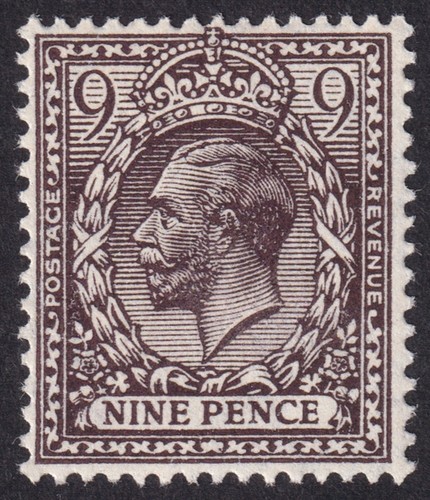 Kgv sg392 agate - gb, 9d