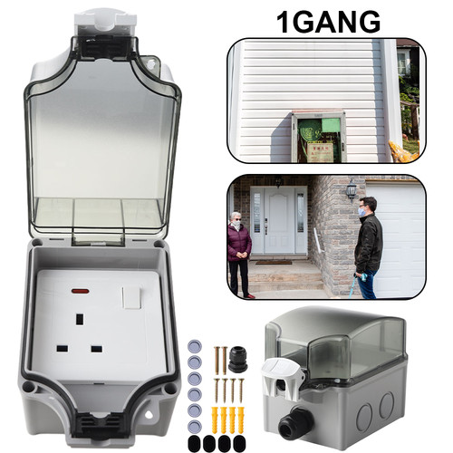 Waterproof outdoor plug socket - waterproof,