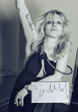 COURTNEY LOVE Signed 12x8