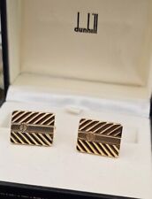 Alfred Dunhill Cufflinks Gold Plated Original Box 