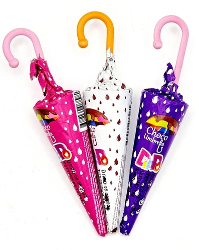 Chocolate umbrellas novelty - chocolate,