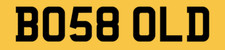 BOLD OLD NUMBER PLATE FOR SALE BO58 OLD PRIVATE REGISTRATION BOSS 2008 CAR REG