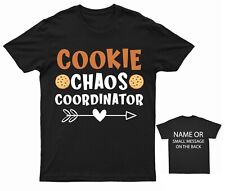 Cookie Chaos Coordinator Scouts Scout Leader T- Personalised Gift message funny
