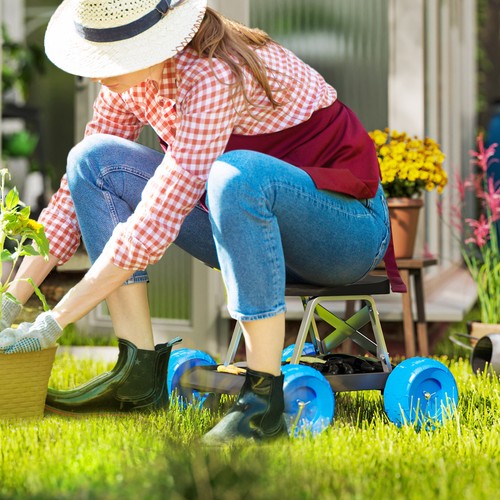 Garden cart with wheels - with, tool