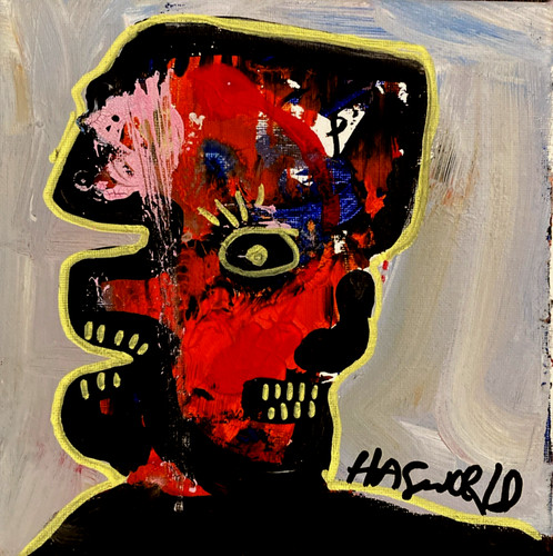 Hasworld acrylic unframed - hasworld, raw
