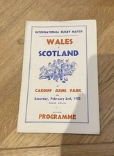 RUGBY PROGRAMME WALES v