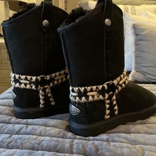 KOS Womens Silas Black Faux