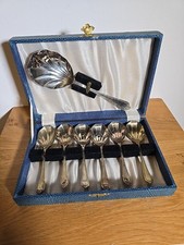 EPNS Antique Spoon Set and Box