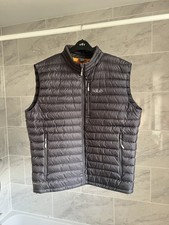 Rab Mens Microlight Vest Down Zip Gilet Quantum Pertex Nikwax - XL - Grey