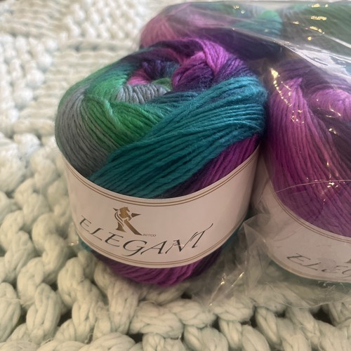 Elegant grey blue green purple