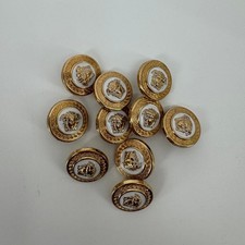 10 VERSACE BLACK BUTTONS