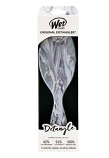 Wet Brush Original Detangler Hair Brush Metallic Marble Collection - Silver