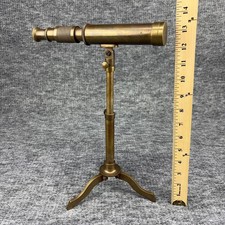 Vintage Brass Telescope with
