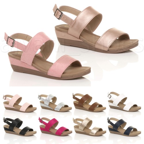 Womens ladies low mid - ladies, wedge