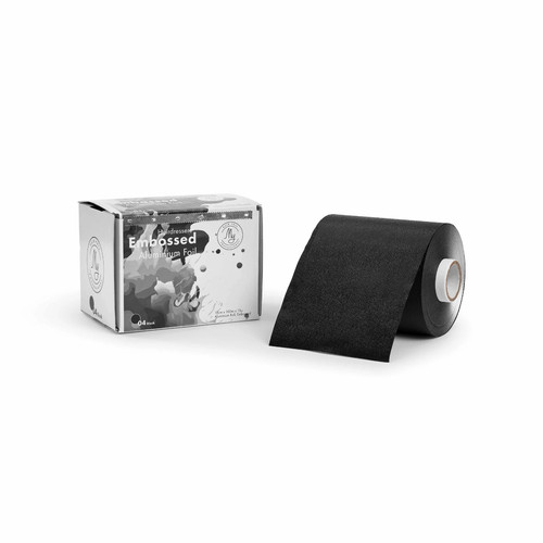 Hairdressing black embossed - black,