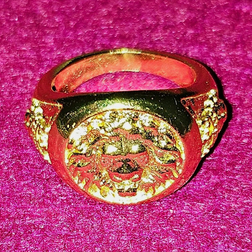 Gold plated lion - gold, ring
